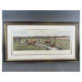 "The Finish of the Runï¿½ Framed & Signed