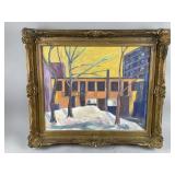 Framed/Signed Chalk Painting