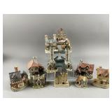 Collection of Miniature Cottage Figurines & More