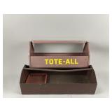 Vintage Tote All Metal Tool Carrier & More
