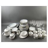 8 Piece Contemporary Fine China Set & More