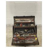 Vintage Kennedy Tool Box with Variety of Tools