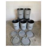 Uline Steel Grey 5 gallon Pail & More