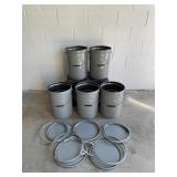 Uline Steel Grey 5 gallon Pail & More