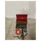 Vintage Waterloo Tool Box with Variety of Tools