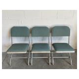 Vtg MCM Metal Folding Chairs A Warren McArthur