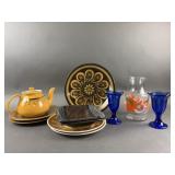 70ï¿½s Style Plates , Bowls, OJ Canister & More