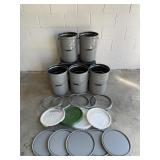 Uline Steel Grey 5 gallon Pail & More