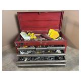 Large Craftsman SLE Metal Tool Box w/ Tools
