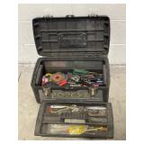 Vintage Tool Box with Variety of Tools