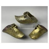 Antq Brass Shoe Horse Stirrups Conquistador