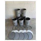 Uline Steel Grey 5 gallon Pail & More