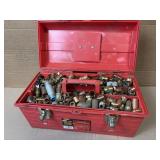 Tool Box Filled With Copper Plumbing Fixtures