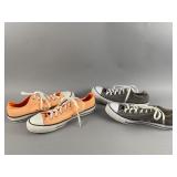 2 Pairs of Low Top Converse All Star Shoes