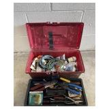 Planco Tool Box with Variety of Electrical Items