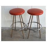 (2) Vintage  Bar Stools