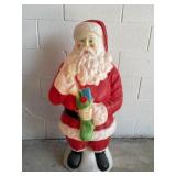 Vintage Blow Molds Santa Claus Figurine