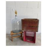 Vintage Atlas Bottling Co. Wooden Crate & More
