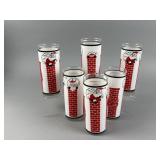 MC Santa Stuck in the Chimney Highball Glasses
