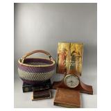 Vtg Seth Thomas Electrical Clock, Records & More