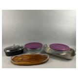 Pyrex Bowls with Lids, Corning Ware, & More
