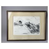 Framed/Signed Lithograph by Clay Hill