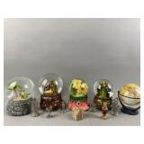 (4) Musical Water Globes & More