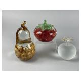 Vtg Wheatonware Glass Paperweight & More