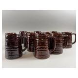 (11) Vintage  Marcrest Stoneware Beer Mugs