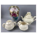 Paper Windows White Rose Pottery & More