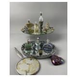 Vintage Style Frosted Glass Perfume Bottles & More