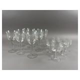 Vintage Crystal Wine Glasses & Champagne Coupes