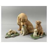 Vtg Sandicast Sandra Brue Golden Retriever Scult