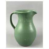 Vintage Matte Green Pottery Pitcher #114