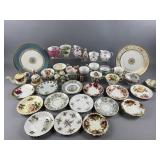 Vintage Floral Tea Cups, Saucers, & More