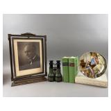 Vintage Gilded Wood Swivel Picture Frame & More