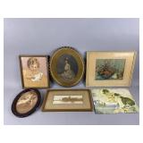 (6) Vintage Framed Portraits