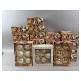 Vintage NIB Gold & Pearls Ornaments