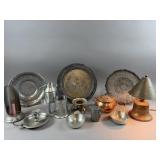 Vintage Copper Light, Pewter & More