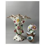 VTG Italian Capodimonte Ceramic Vase & More