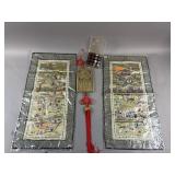Vintage Wooden Chinese Chess Pieces & More