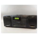 Vintage Sony Mega Bass CD & Cassette Boombox