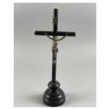 French Antique Standing Crucifix
