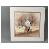 Framed/Signed/# LEP of Long Grove by B. Moss