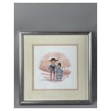 Framed/Signed/# Lithograph by Buckley Moss