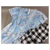 2X-Large Maxi Blue Floral Dress & More