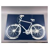 (6) Wooden Panel Bike Scene