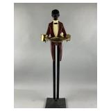 Vtg Black Americans Cast Iron Butler Smoking Stand