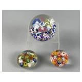 Antique Italian Scrambled Glass Paperweights
