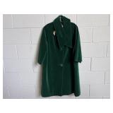Vintage Green Velvet 3/4 Sleeve Coat